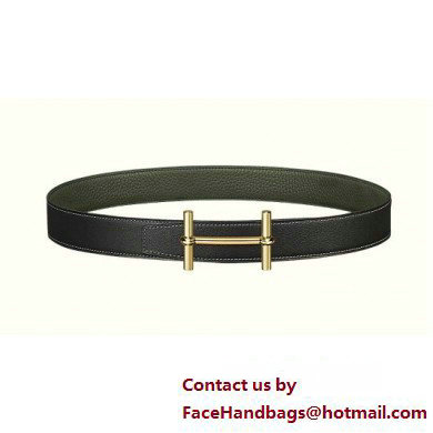 Hermes H d'Ancre belt buckle & Reversible leather strap 32 mm 01 2023